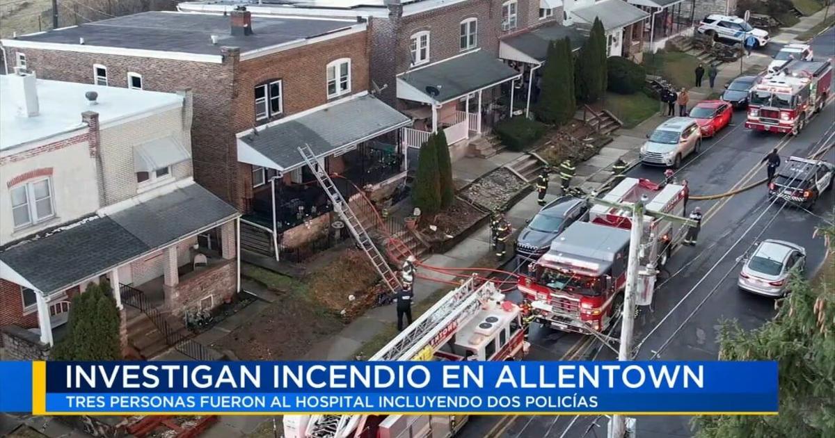 Investigan incendio en Allentown tres personas fueron al hospital incluyendo dos policías | Noticias
