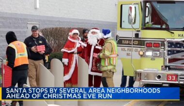 Local fire departments escort Santa and Mrs. Claus for Saturday gift deliveries | Lehigh County