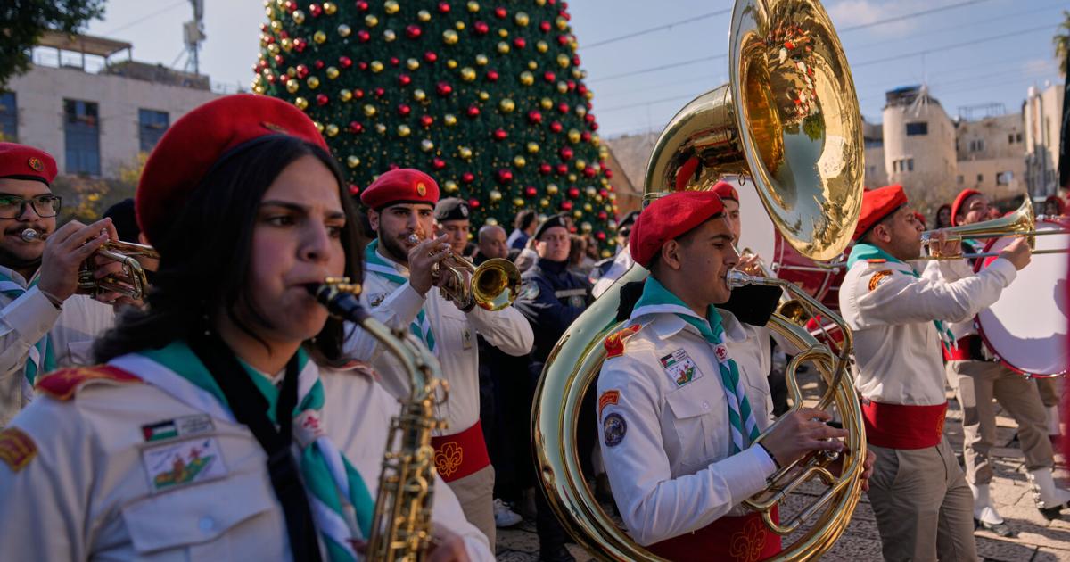 Thousands flock to Bethlehem to revive the Christmas spirit after 2 years of war in Gaza | World News