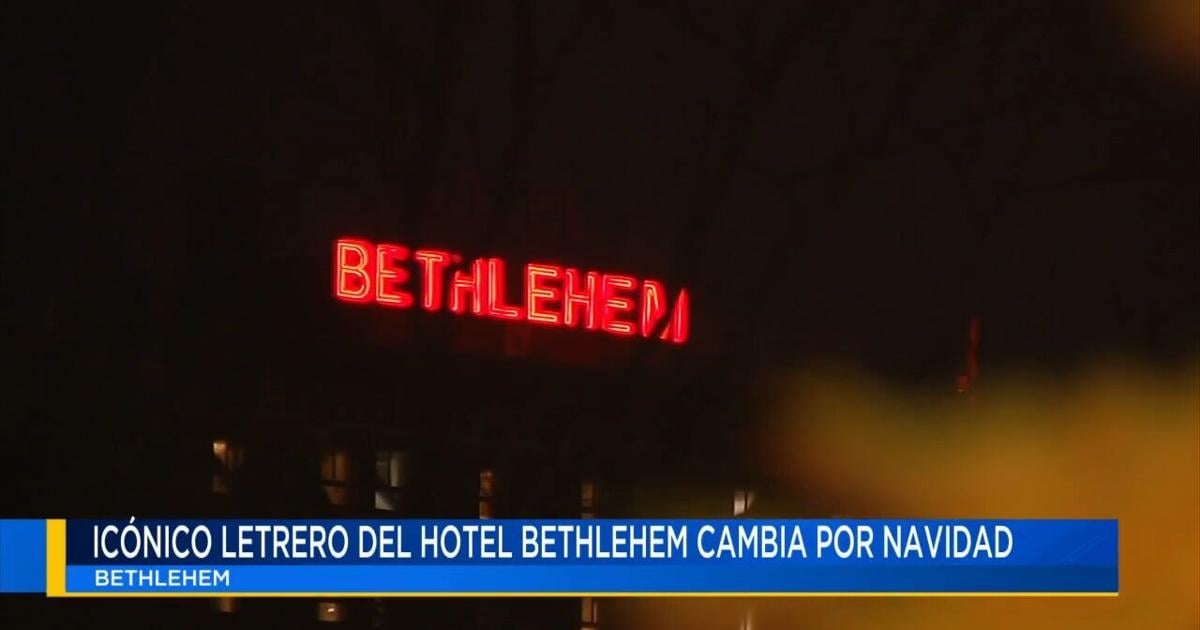 Icónico letrero del Hotel Bethlehem cambia por navidad | Noticias