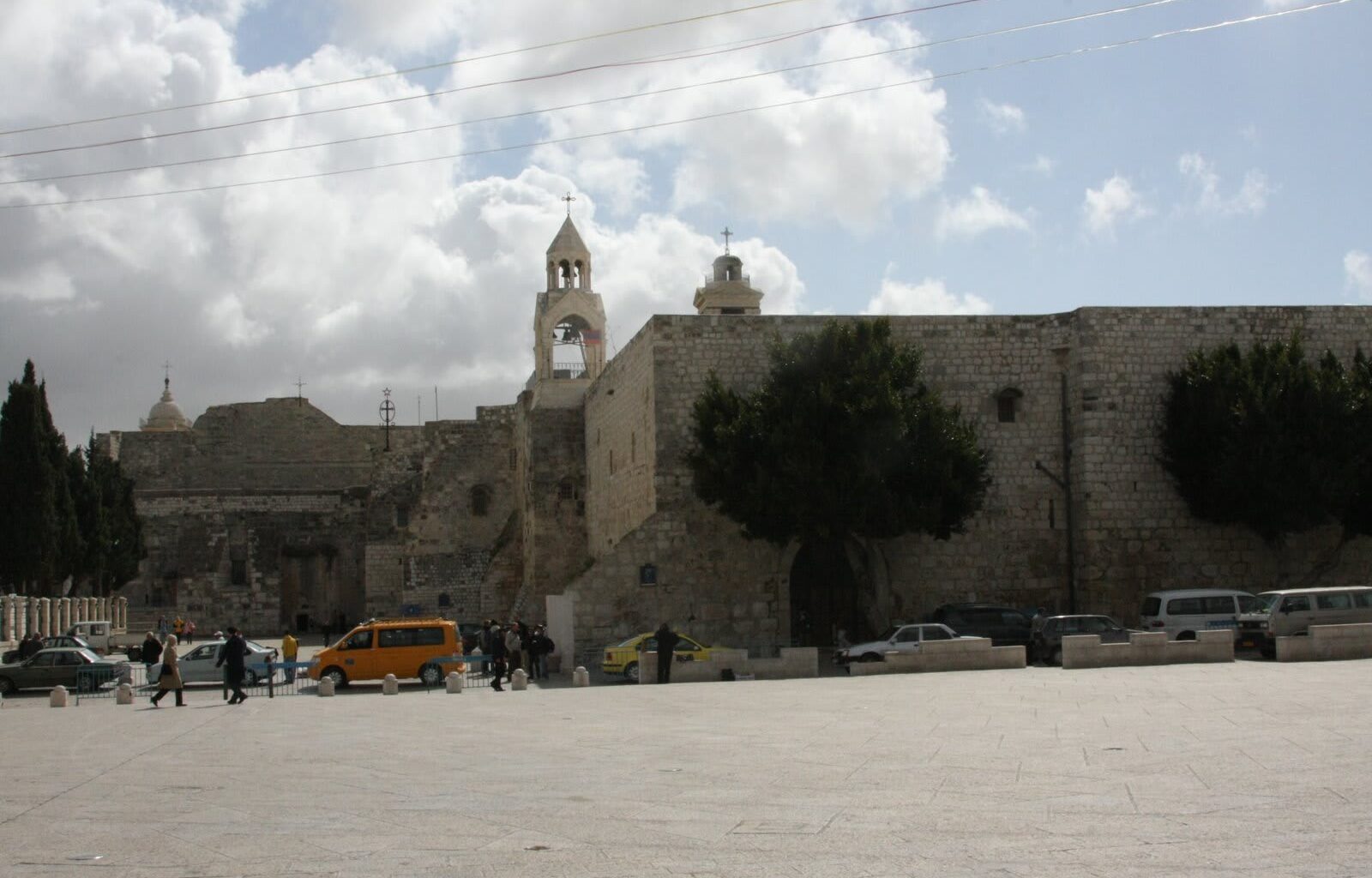 Christians Gathered in Manager Square, Bethlehem.
