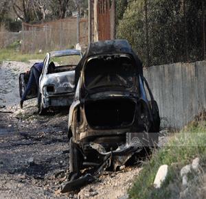 Colonists torch vehicle and spray racist graffiti in Bethlehem district