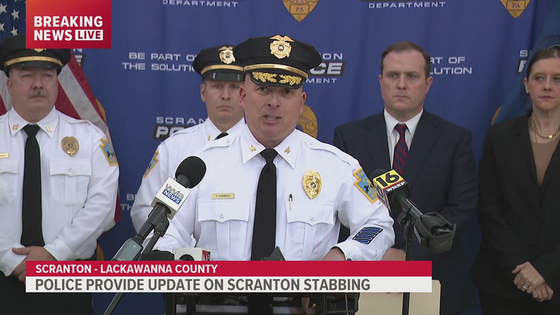 2 killed, 1 hospitalized, suspect in custody after stabbing in Scranton, police say