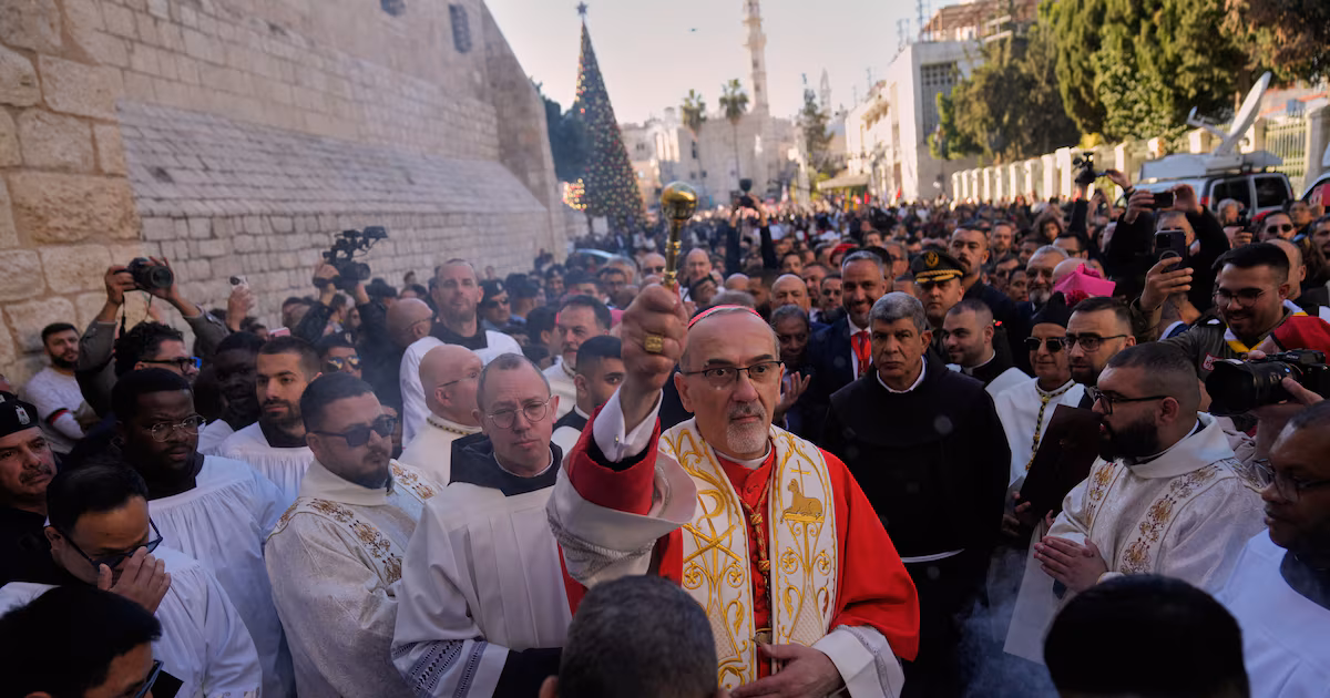 Thousands flock to Bethlehem to revive the Christmas spirit after 2 years of war in Gaza