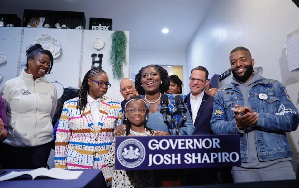Gov. Josh Shapiro joined elected officials and local business owners to sign House Bill 439 into law on Tuesday, Nov. 25, 2025, officially prohibiting discrimination based on a person's hair type, hair texture or hairstyle in Pennsylvania.