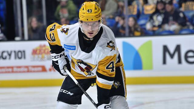 Penguins assign forward Danton Heinen to Wilkes-Barre/Scranton