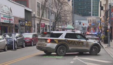 Two people arrested after police say man brandished rifle at worker in Downtown Pittsburgh