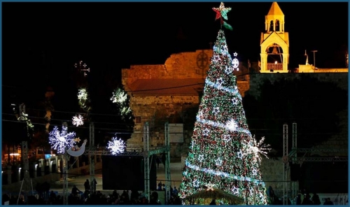Bethlehem Lights Up Again After Gaza War Silence