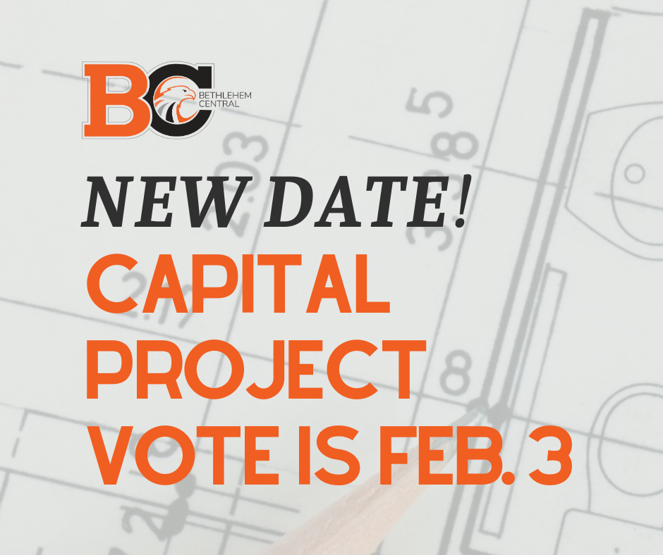 NEW DATE: Capital Project vote set for Tuesday, Feb. 3
