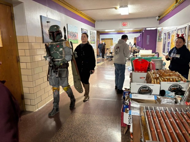 A Star Wars character walks the halls during the Upper Darby Winter-Fest and Winter-Con. (KATHLEEN E. CAREY - DAILY TIMES)