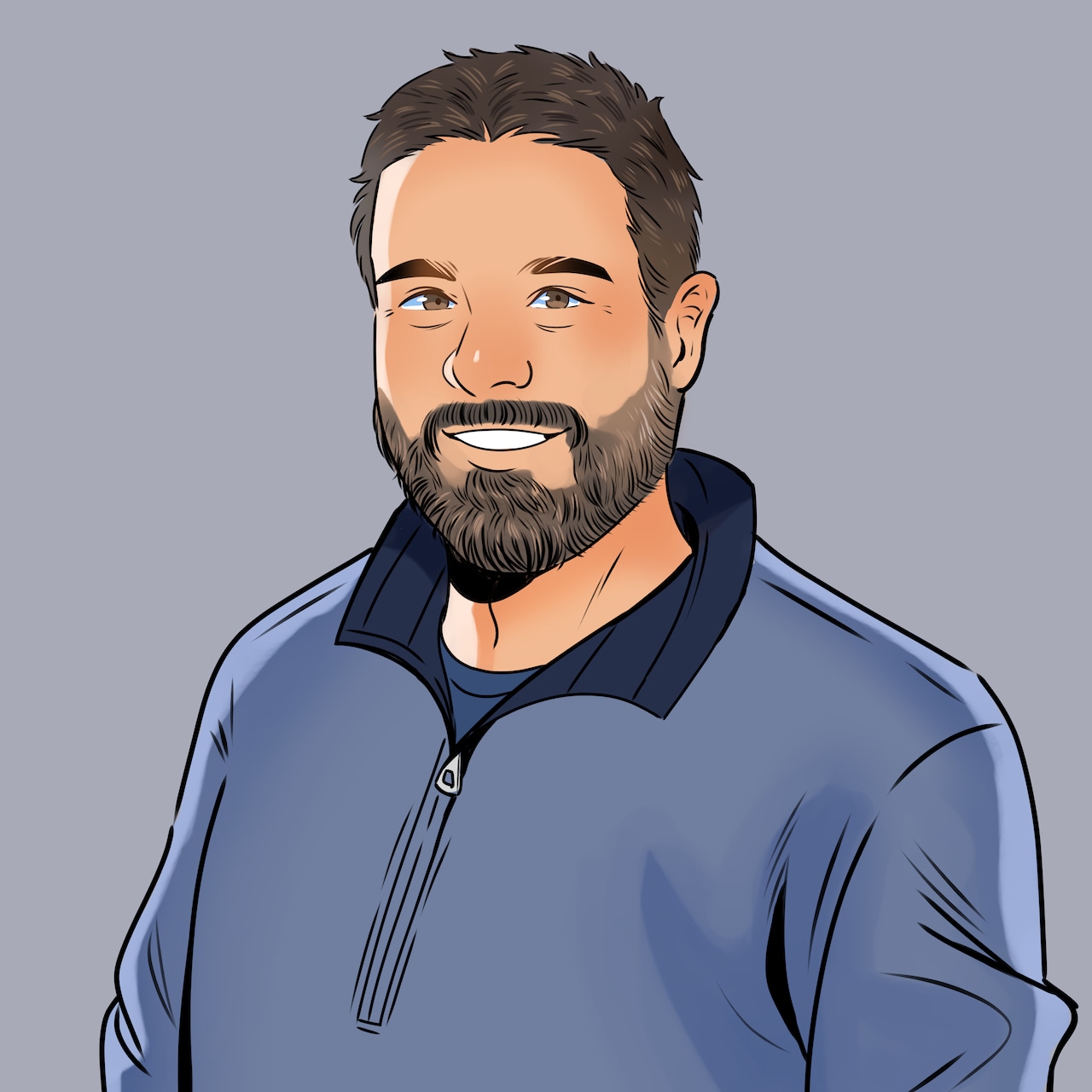 Illustration of Nick Deneen