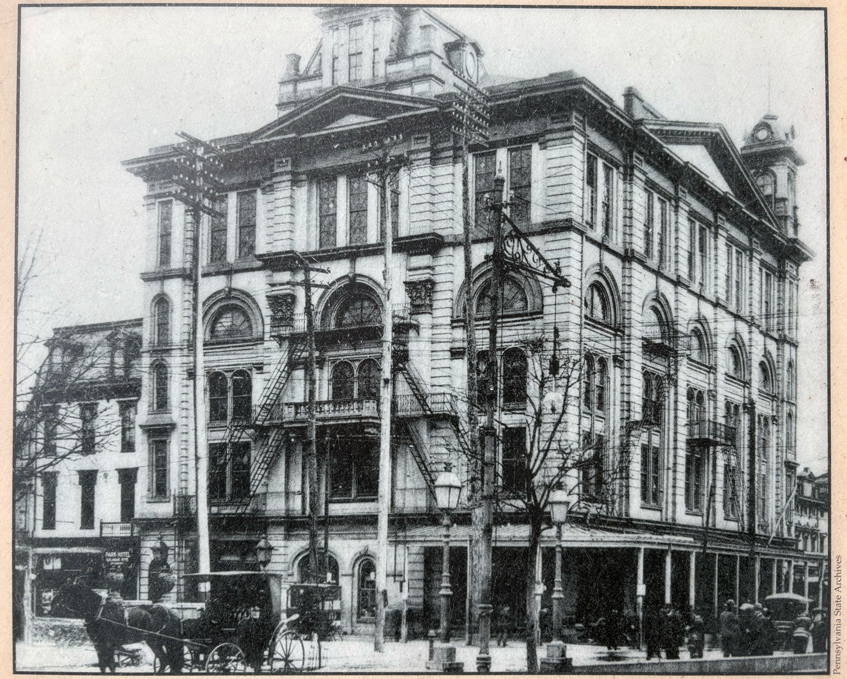 The Grand Opera House was located at the current site of Strawberry Square, a mixed-use complex.