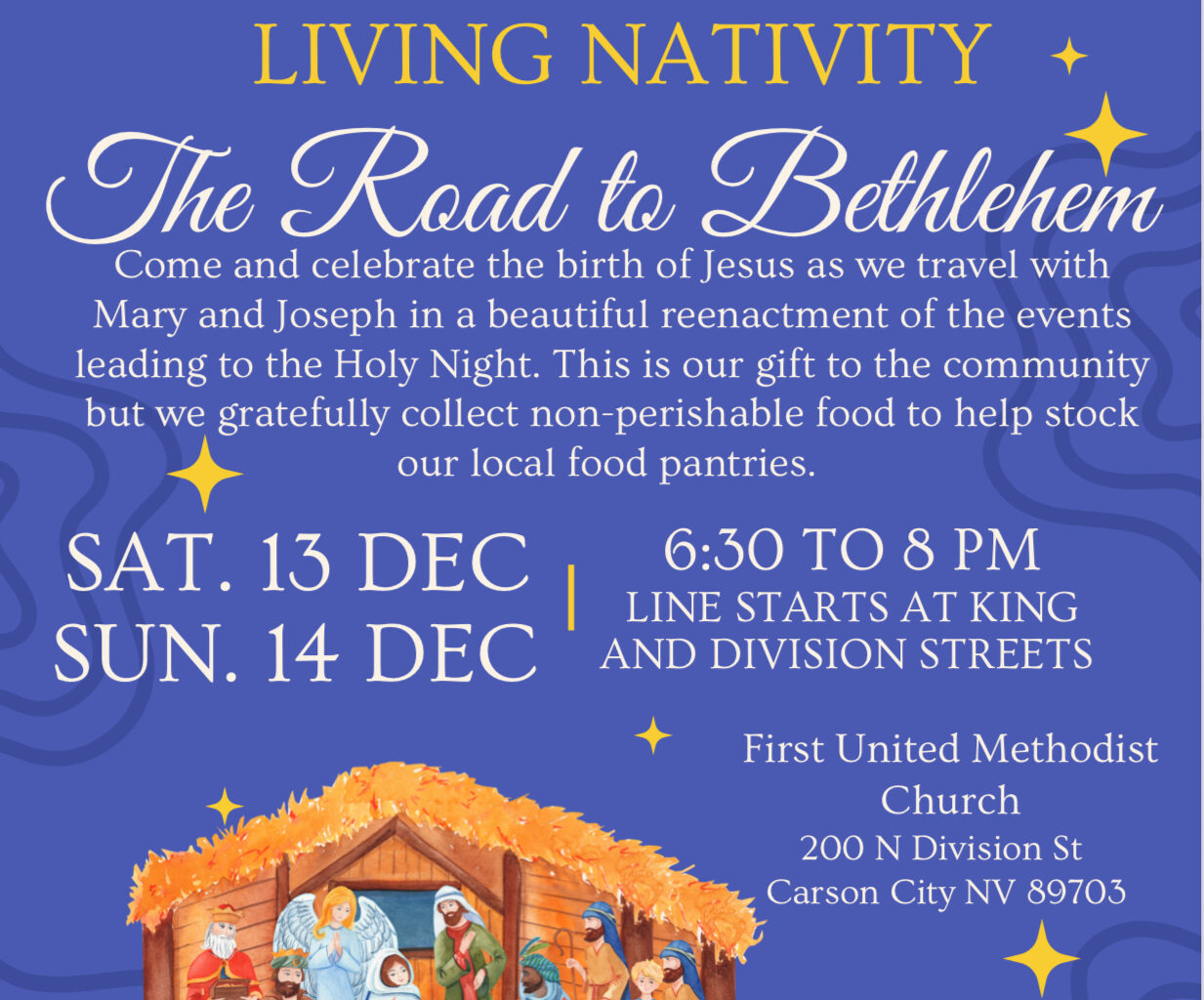 Living Nativity: The Road to Bethlehem | First United Methodist Church