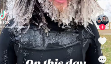 Watch: TikTokers surf semi-frozen Lake Erie