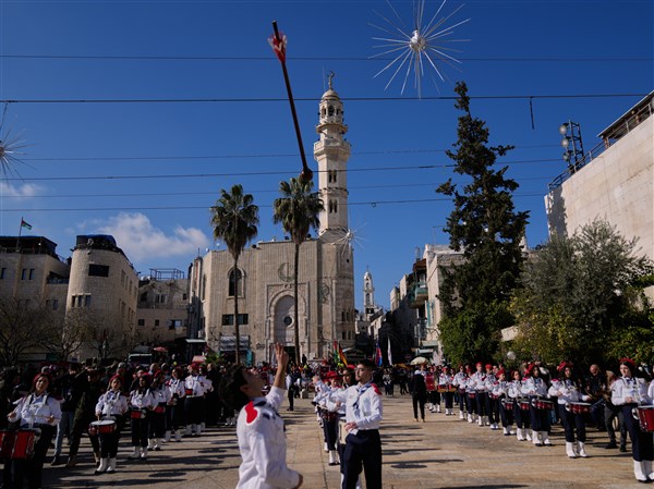 Thousands flock to Bethlehem to revive Christmas spirit after 2 years of war in Gaza