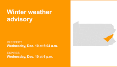 Update: Southeast Pa. under a winter weather advisory until Wednesday evening