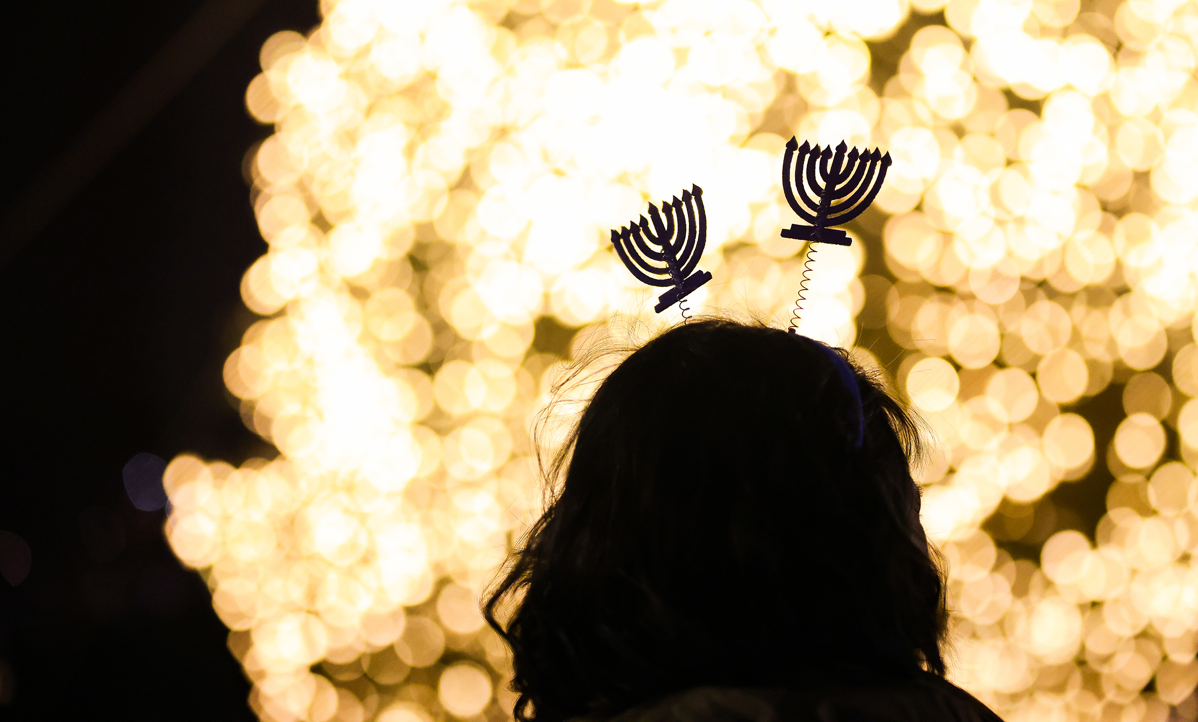 Chabad Lubavitch of the Lehigh Valley celebrates Hanukkah with a "Lighting of Unity" public menorah lighting Monday, Dec. 15, 2025, on Payrow Plaza outside Bethlehem City Hall.
