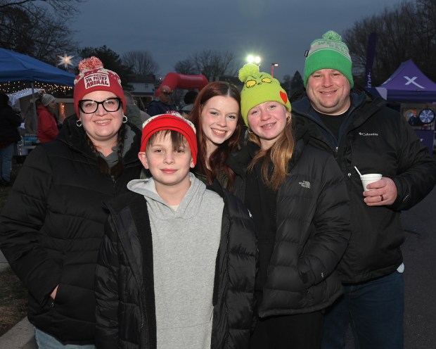 Every year, the Derrick Family attends Christmas in Birdsboro. Their favorite part of the event is spending time with family. (Jesi Yost/For MediaNews Group)