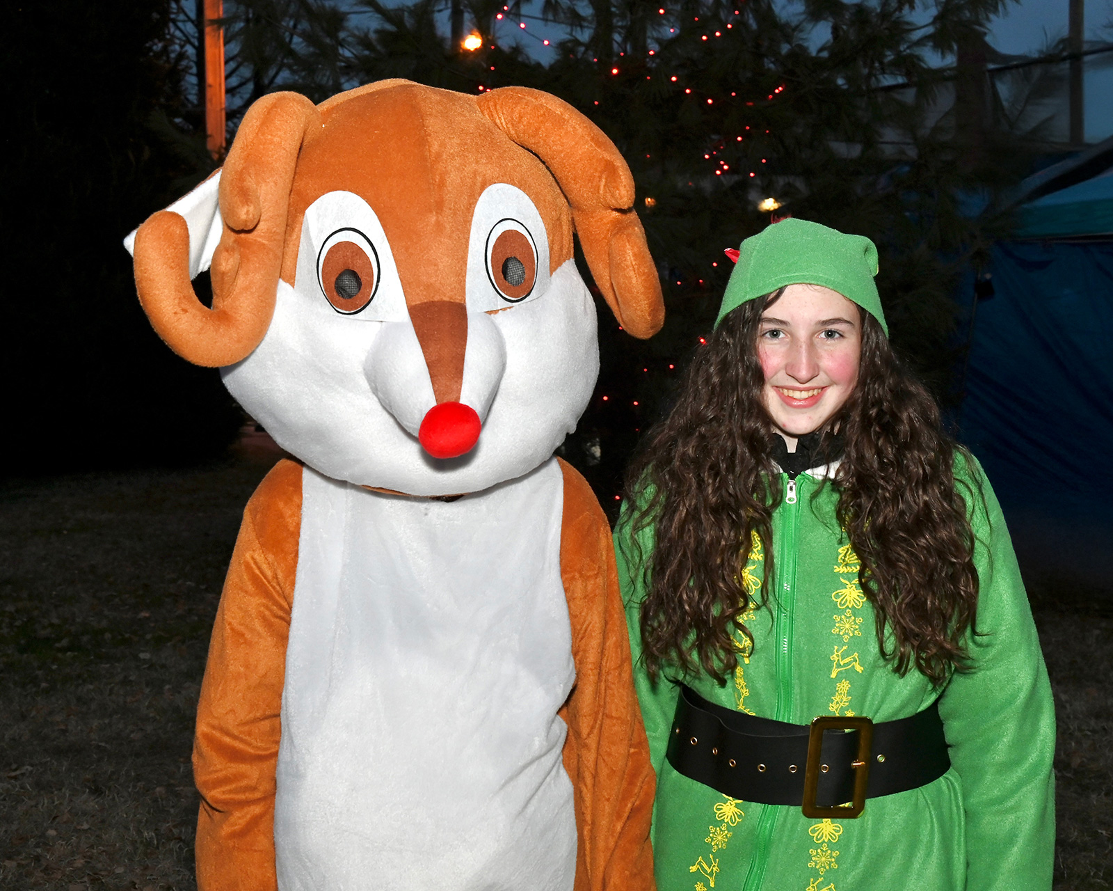 Carly Thompson as Rudolph the Red Nosed Reindeer and Addyson...