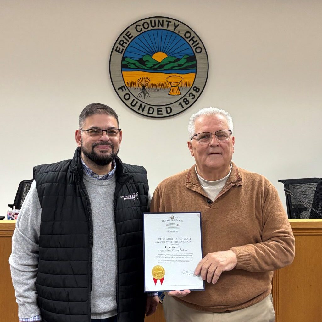 Erie County receives Ohio Auditor of State Award with Distinction