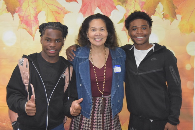 Paula Solomon, CB Community Board chair and president spends some...