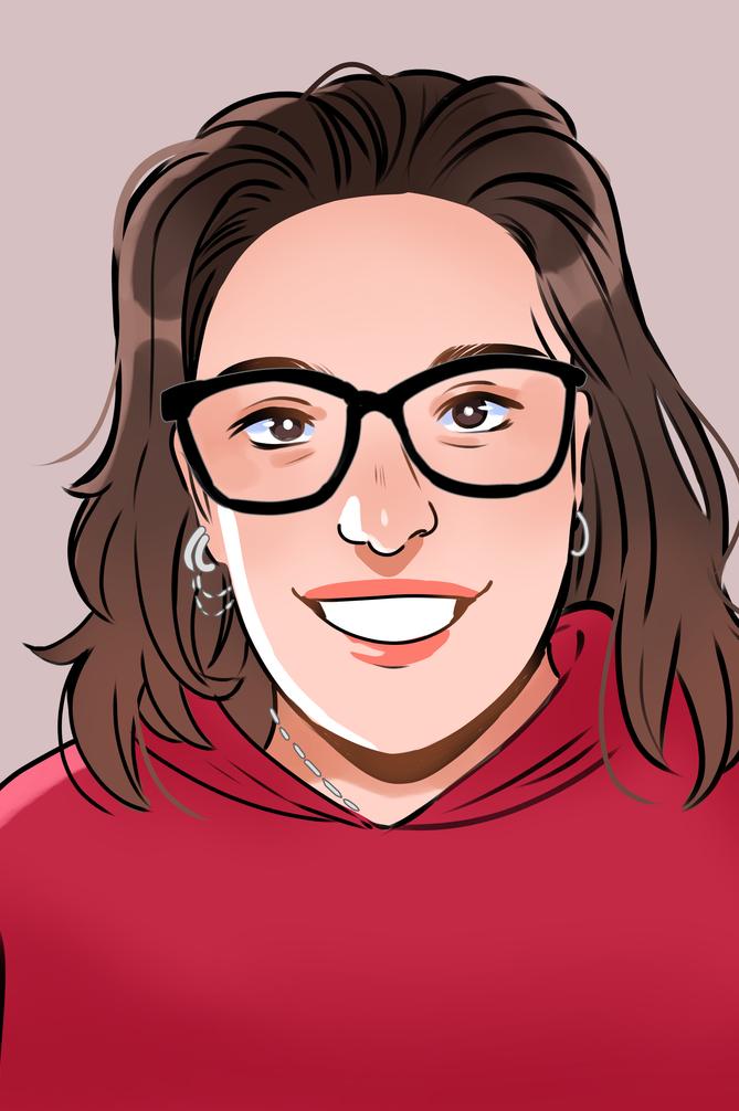 Illustration of Becki Dunkes.
