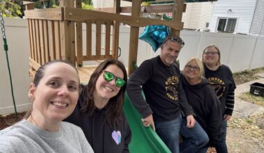 Discovery Federal Credit Union builds playset for area child