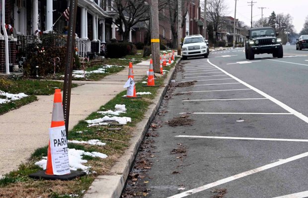 Councilman Wesley Butler, who represents neighborhoods along Hampden Boulevard, intends to introduce a temporary moratorium on fines for parking in restricted areas while the city works to clarify the implementation of no-parking zones on the boulevard. (BILL UHRICH/READING EAGLE)