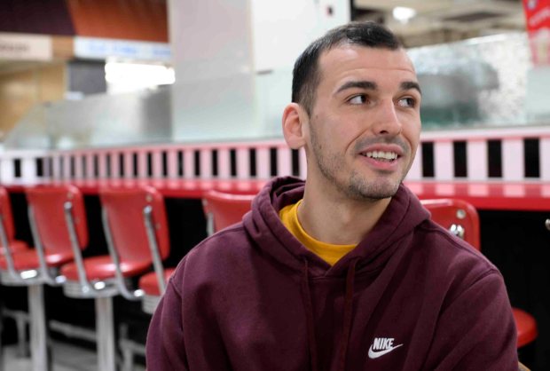 Michael Yednock of Muhlenberg Township talks about his New Year's resolution to become more involved with his faith at the Fairgrounds Farmers Market, 2934 N. Fifth St. Highway in Muhlenberg Township on Saturday, Dec. 27, 2025. (BILL UHRICH/READING EAGLE)