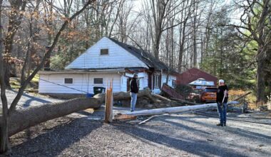 Exeter resident struck in her home by branch of fallen tree