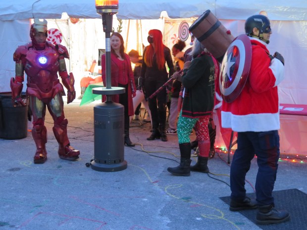 Guests at Very Riley Christmas, a superhero-themed Christmas party held at Union Fire Company in Leesport on Saturday in honor of Riley Rejniak, are decked out in hero costumes. The 13-year-old Riley has been battling cancer since he was in kindergarten. (DAVID MEKEEL - READING EAGLE)