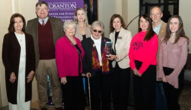 Wenzel award presentation at University of Scranton – Scranton Times-Tribune