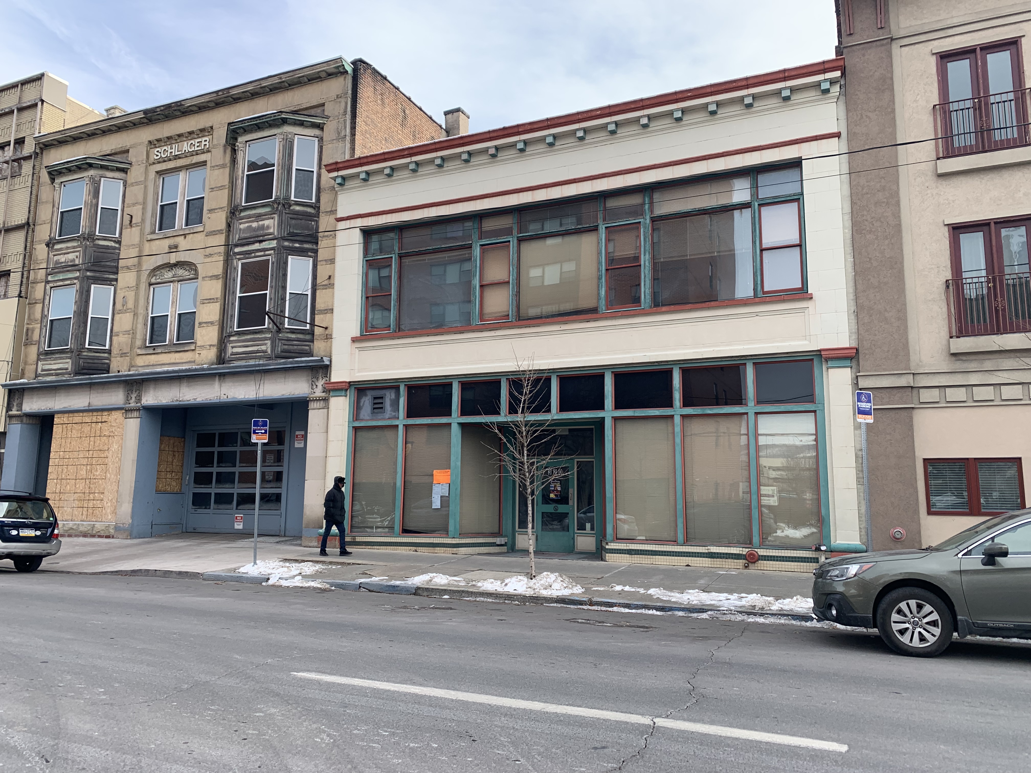 The future home of the Scranton Comedy Club, the building...