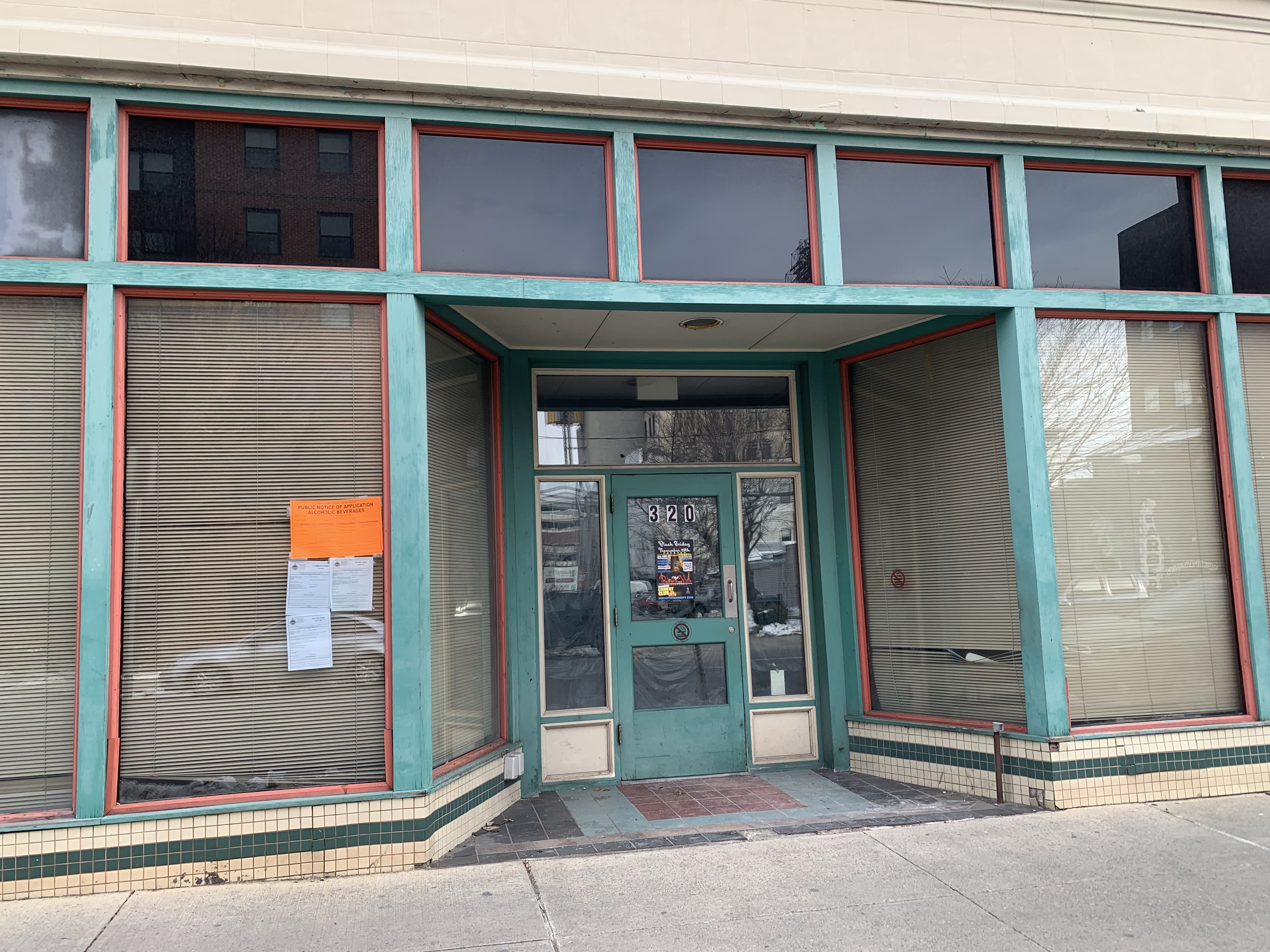 The future home of the Scranton Comedy Club, the building...