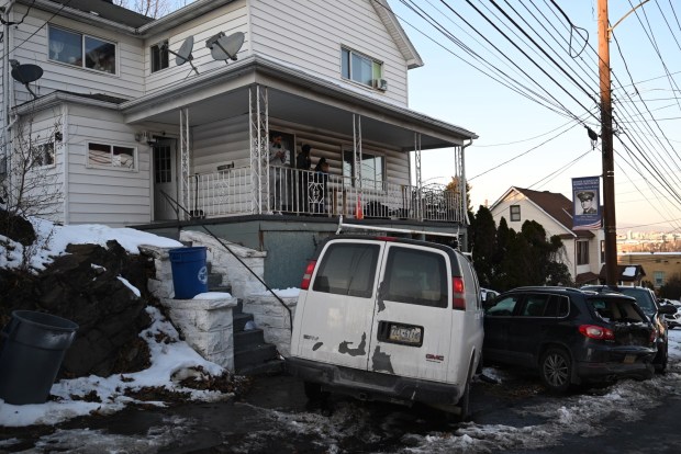 Scranton Police Sgt. John Megivern said a driver has a medical episode and hit two parked cars at 2116 Pittston Ave. in Scranton on Wednesday, Dec. 17, 2025. (REBECCA PARTIKA/STAFF PHOTOGRAPHER)