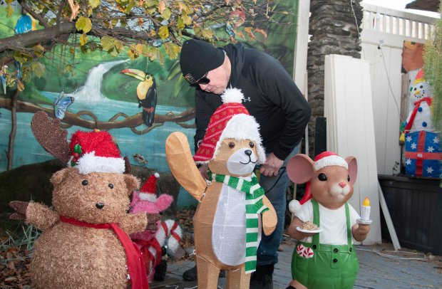 Tom Culkin of Scranton decorates his Moosic Street house for Christmas in November 2022, which he enjoyed doing for more than 50 years. (FILE PHOTO)