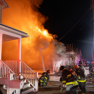 A fire at 3229 Cedar Ave. in Scranton on Sunday,...