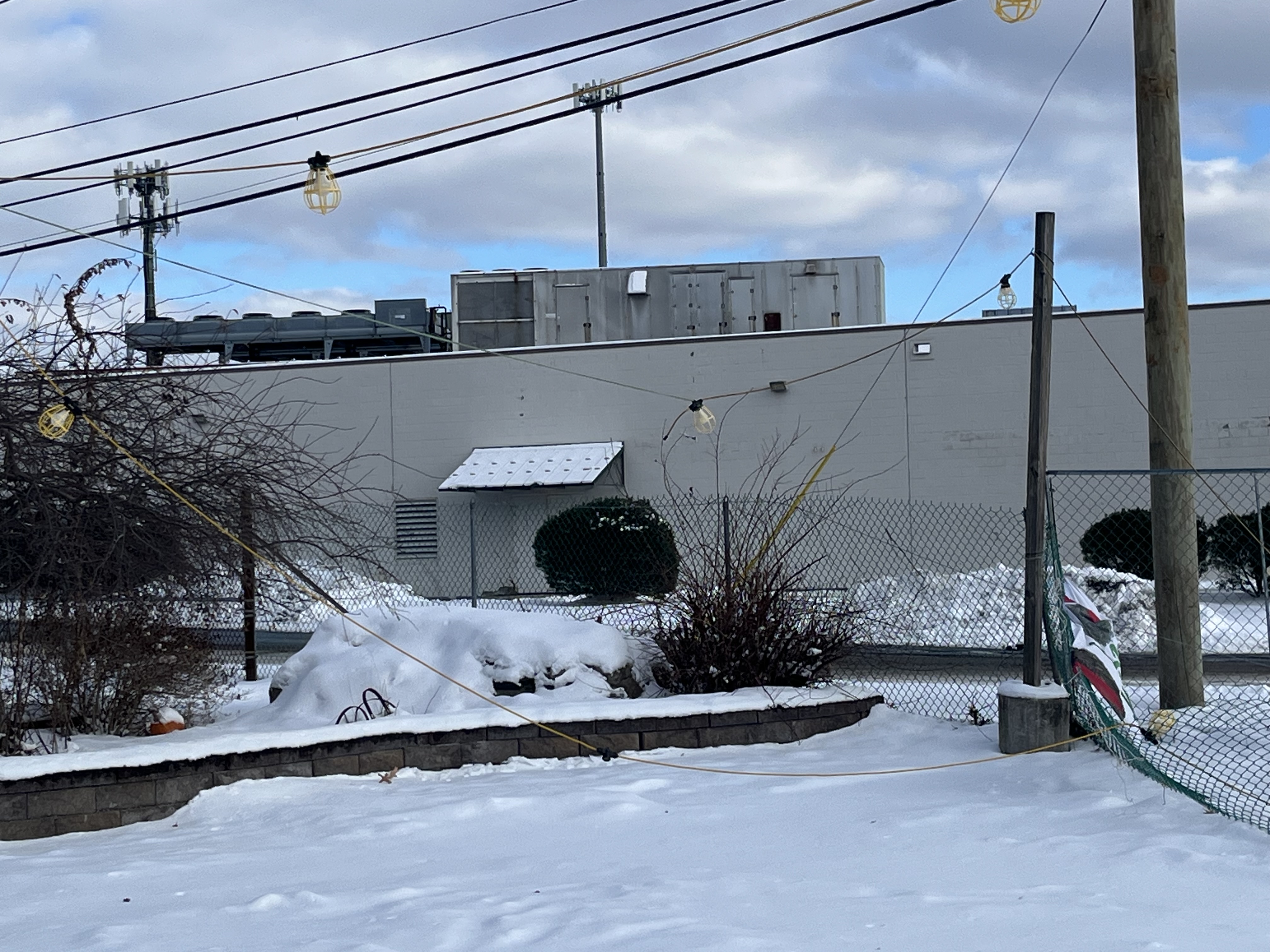 A truck pulled down lights and caused thousands of dollars...