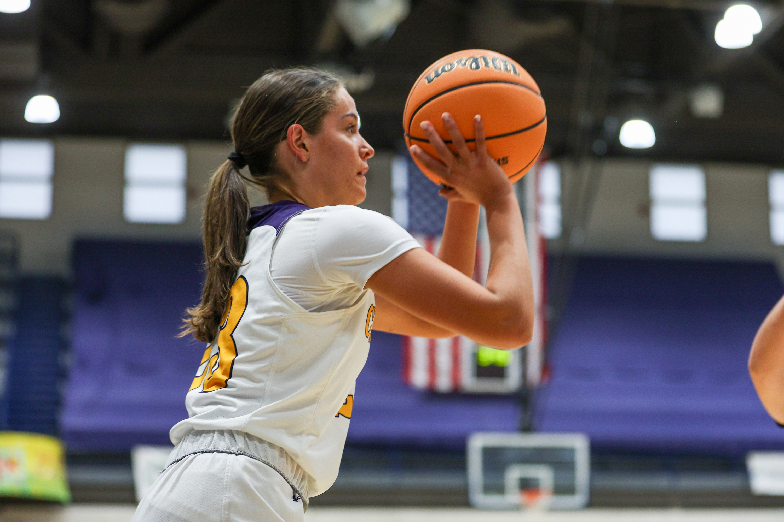 Scranton Prep’s McKenna Toolan (23) takes a shot during the...