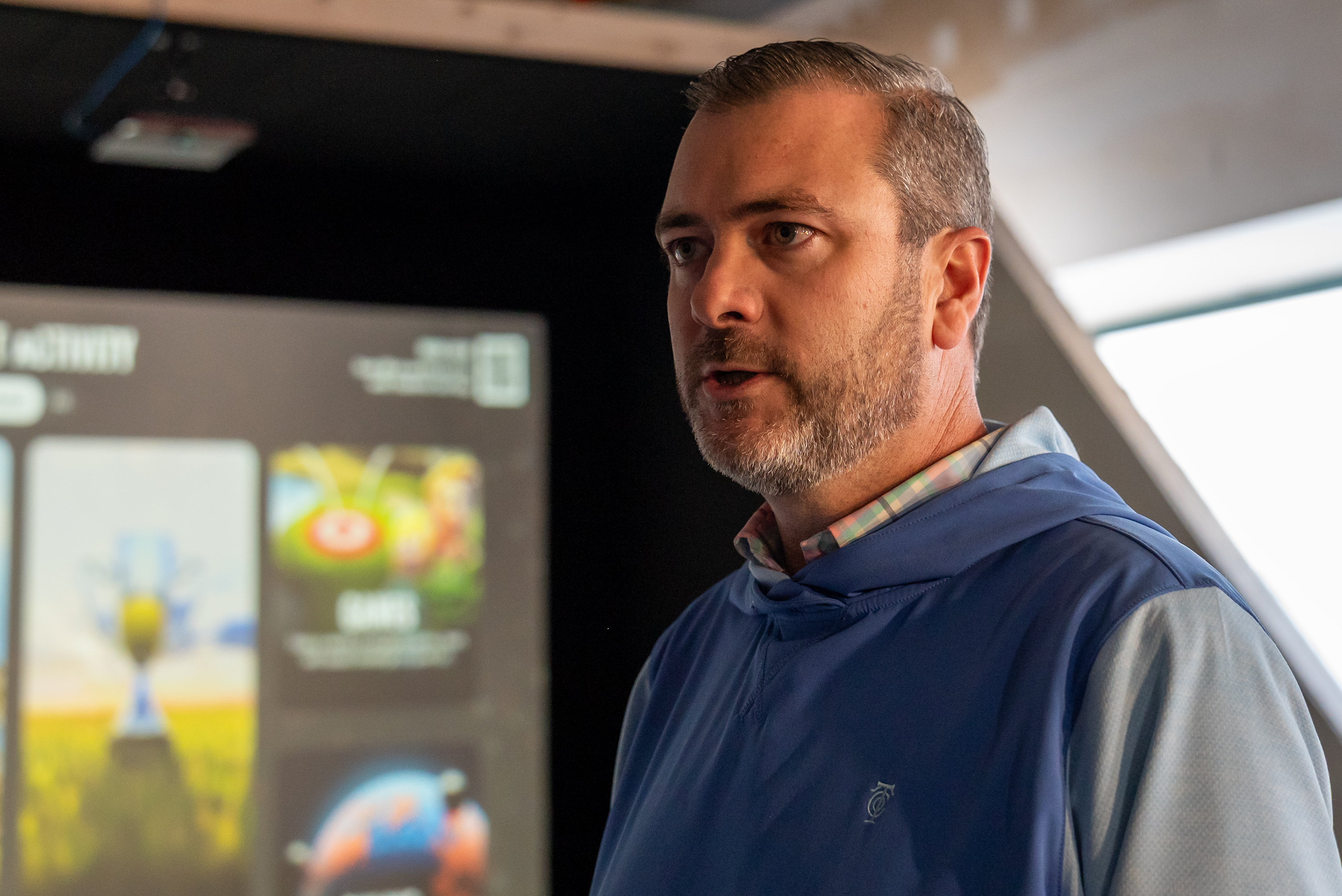 Co-owner Jake Dougherty talks to the Times-Tribune at 7 Under...