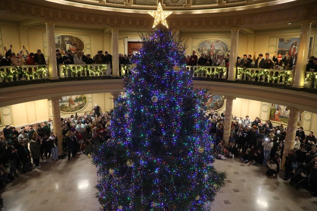 Marywood lights a Christmas tree, welcomes reindeer – Scranton Times-Tribune