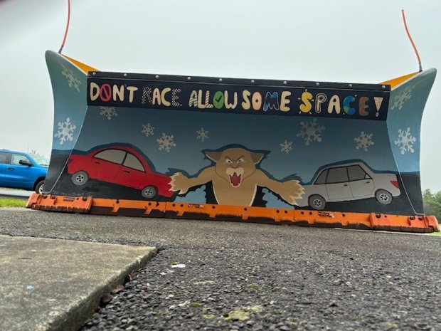 Hazleton Area High School's entry in PennDOT's 2025 Paint the Plow contest. (SUBMITTED)