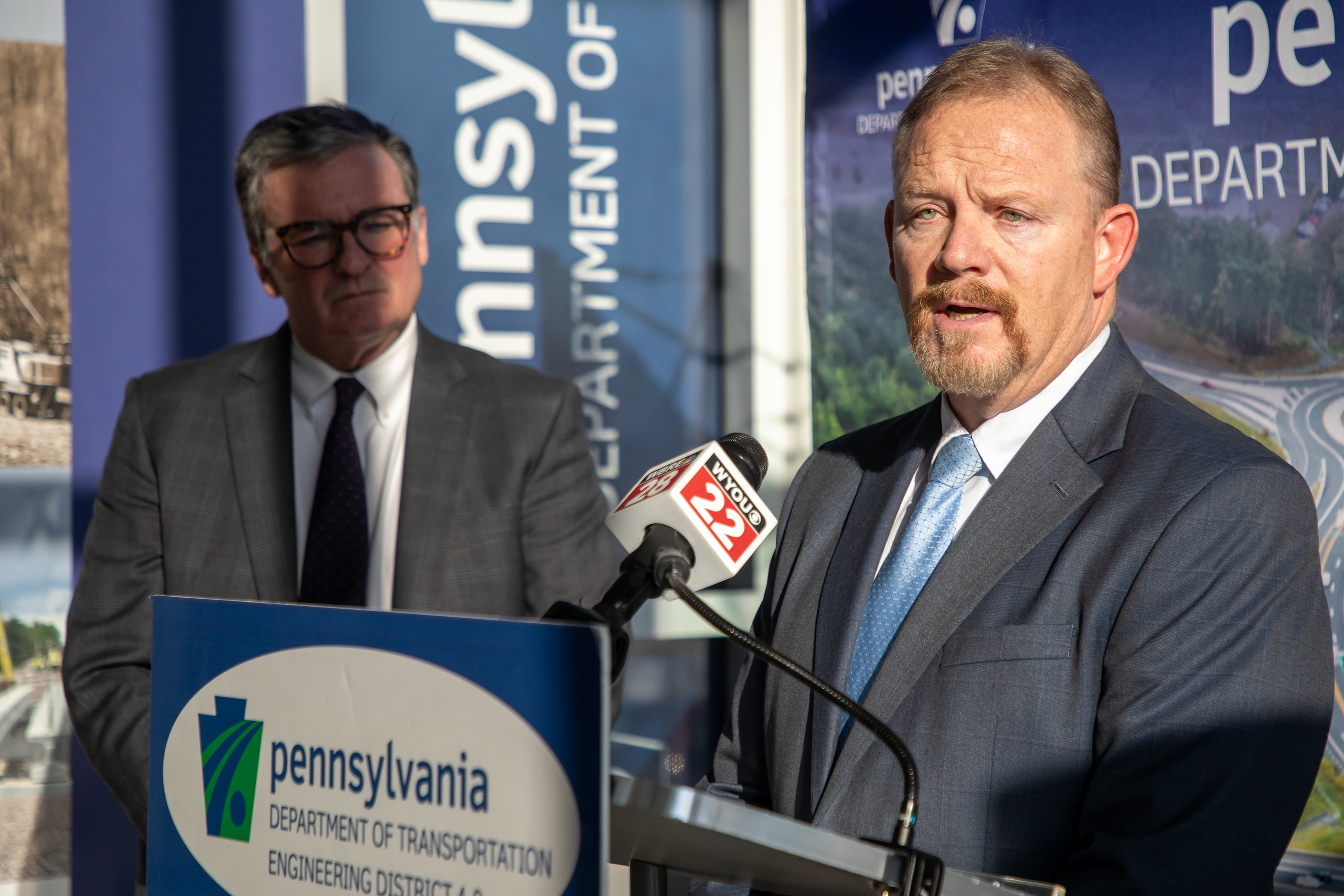 PennDOT District 4’s Executive Assistant of Construction Harold Hill speaks...