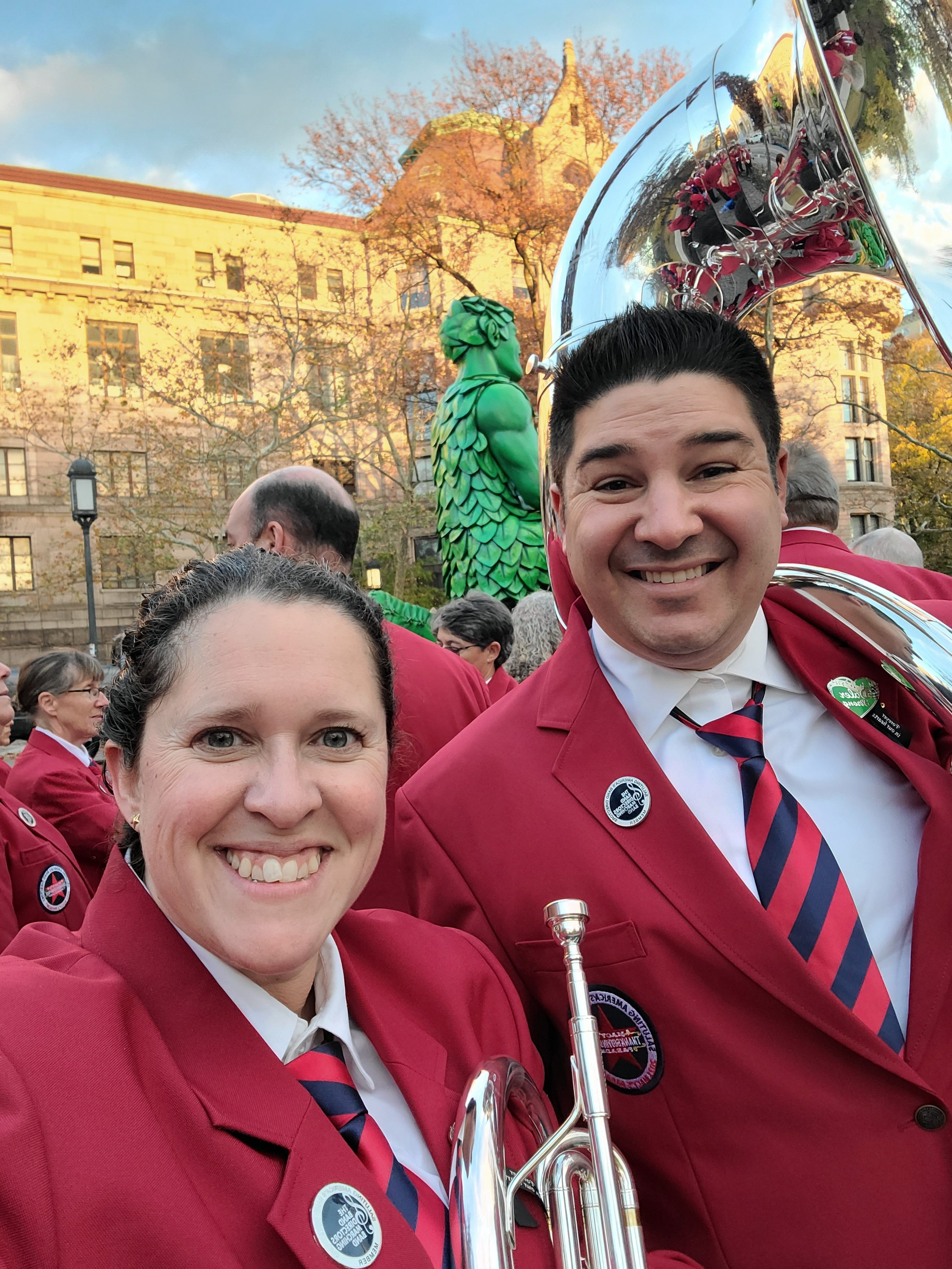 Western Wayne High School band director Elaine Ort poses with...