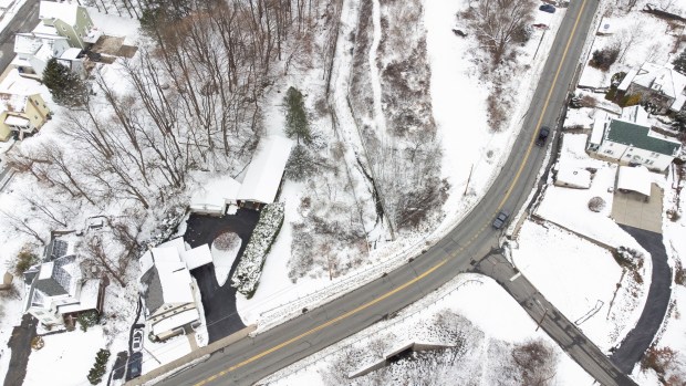The Lackawanna Heritage Valley Authority plans to add a section of the Lackwanna River Heritage Trail with the trailhead located off of South Valley Avenue across from Rock St. in Olyphant Thursday, December 4, 2025. (SEAN MCKEAG / STAFF PHOTOGRAPHER)