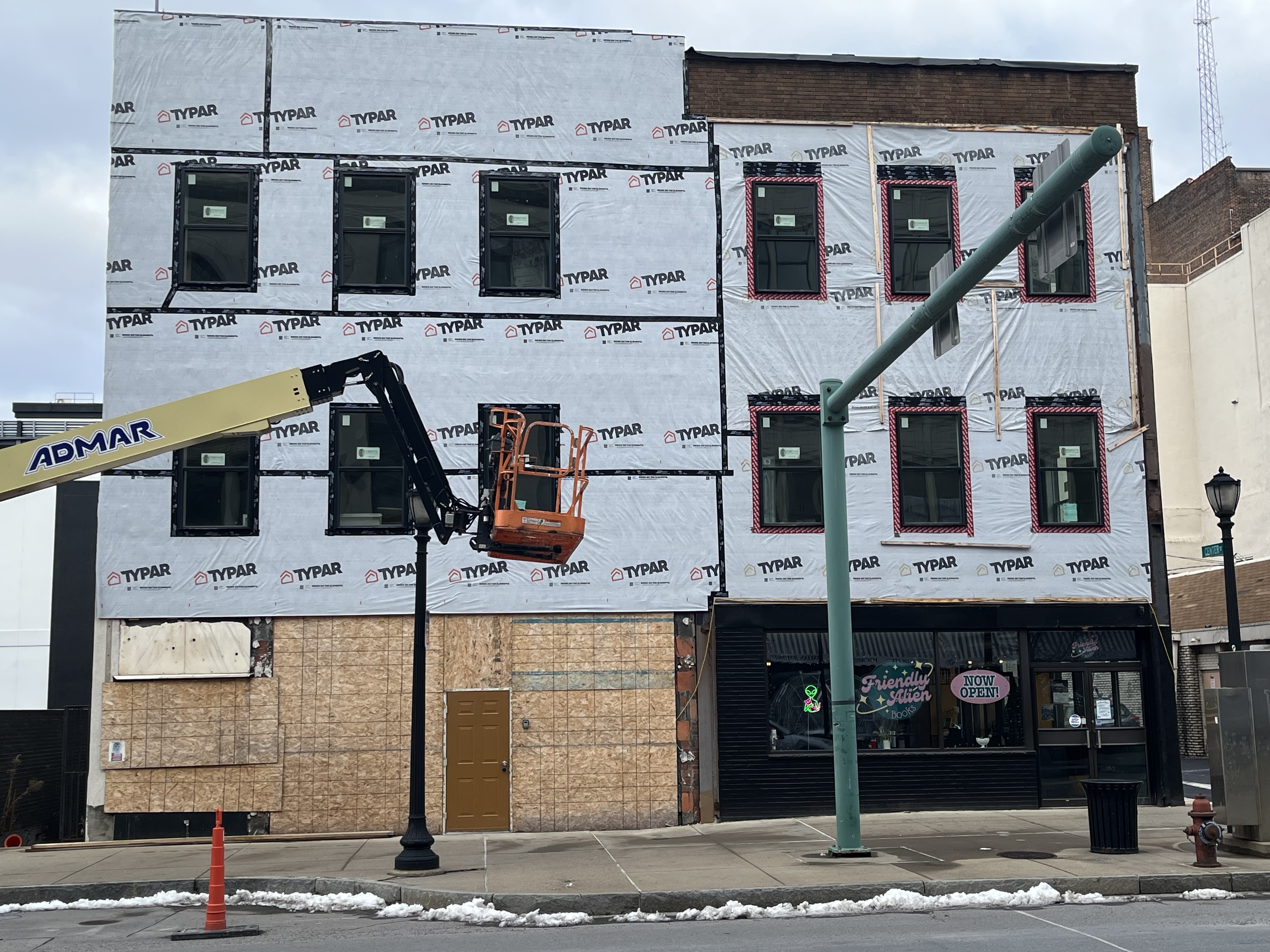 Ongoing construction work 107-109 Wyoming Ave. and 111 Wyoming Ave....