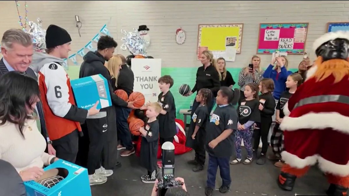 Sixers and Flyers team up to donate sports gear to Philly kids – NBC10 Philadelphia