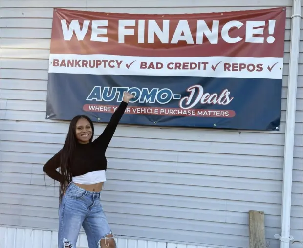 Tianna Williams is shown in happier times, when the Lehigh Valley resident founded Automo-Deals.