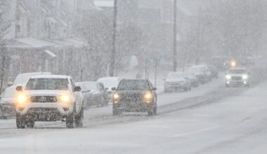 Snow totals drop, winter storm watch remains