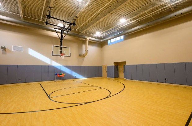 A basketball area is seen on a tour Monday, Dec. 8, 2025, of Hanover Hill Behavioral Health, a three-story, 144-bed behavioral health hospital in Hanover Township, Northampton County. The hospital represents a joint venture between Lehigh Valley Health Network and Universal Health Services.(April Gamiz/The Morning Call)